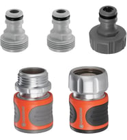 Gardena Premium Metal Bahçe Hortum Konnektör Seti, 5 Parça, 1,3-1,6 Cm Hortum İçin (Standart)