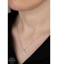 Union Swarovski Zirconia Kadın Şans Balığı Gümüş Kolye