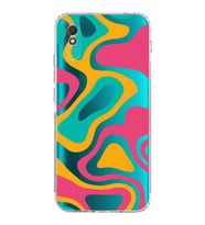 Xiaomi Redmi 9A  Kamera Korumalı Kapak Renkli Desen Tasarımlı Şeffaf  Kılıf