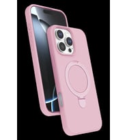 Pilelistore   Apple iPhone 16 Pro Regal Magsafe Standlı Kapak - Açık Pembe