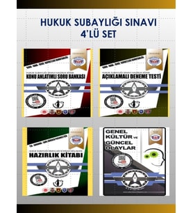Hukuk Subaylığı Sınavına Hazırlık Kitabı 4’lü Set
