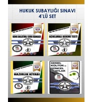 Hukuk Subaylığı Sınavına Hazırlık Kitabı 4’lü Set