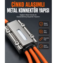 Usb Type-C, Lightning Ve Micro Usb Uyumlu 3'Ü 1 Arada Hızlı Şarj Kablosu