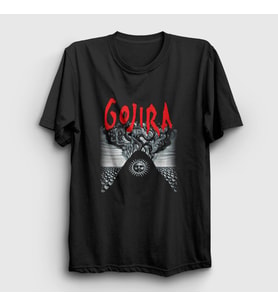 Presmono Unisex Siyah Magma Gojira T-Shirt 53167tt