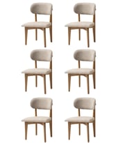 Nergis Sandalye Ahşap Gürgen 6 Li Set Cafe,Restaurant,Mutfak,Salon,Yemek Odası Sandalyesi