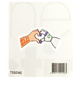 The Sticker Story Kalp Eller Tss0145 Kişileştirme Stickerı - 2 adet