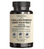 VINATURA Caralluma Fimbriata, EGCG 45% Extract 1250mg + Fucoxanthin *USA Made & Tested* for Immune Support, Energy and Mental Focus - 60 Capsules.52.