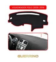 VOLKSWAGEN Polo (2009-2019)TORPİDO KORUMA HALISI KIRMIZI KENAR