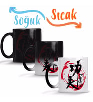 Kung Fu Chinese Kung Fu Sihirli Kupa Bardak Porselen