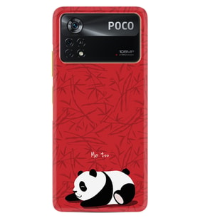 Xiaomi Poco X4 Pro 5g Kılıf Resimli Desenli Silikon Platinium Series Sleeping Panda 1810