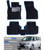 SUZUKİ SWİFT (2004-2010) Uyumlu EVA Paspas Tam Set–Oto Paspas,Araca Özel,Kolay Montaj