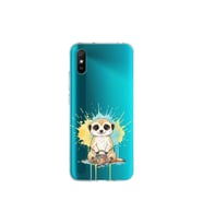 Redmi 9A ile Uyumlu Splash Mirket Tasarımlı Şeffaf Silikon Kılıf