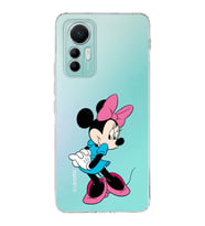 Xiaomi Mi 12 Lite Uyumlu Kapak Minnie Mouse Tasarımlı Şeffaf  Silikon Kılıf