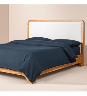 Yüzde Yüz Pamuk Percale Nevresim Seti 200x220 cm Lacivert - Pure Serisi