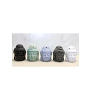 Kişiye Özel Seramik Buda Büstü Buhurdanlık - 12x8cm