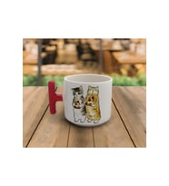 Latte & Espresso El Yapımı Haylaz Sevimli Yavru Kediler Baskılı T Kulp Kupa 200 Ml