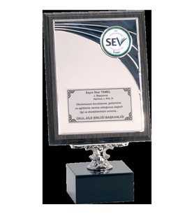 ODAK KUPA - Ahşap Plaketler - PL-078 A - 18x24 cm
