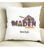 Kişiye Özel Maden Mühendislerine Özel Yastık