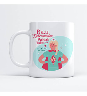 Kişiye Özel Kahraman Hemşire İsimli Kupa Bardak