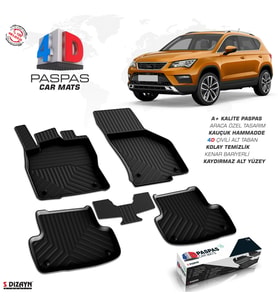 Seat Ateca 4D Havuzlu Paspas 2016-2020 A+Kalite