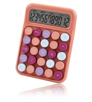 Runzon Renkli Elektronik Hesap Makinesi Pembe RZ817