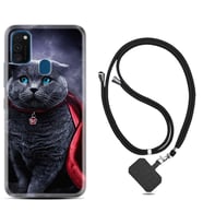 Samsung M21 M22 M23 M30 M31S M32 Kılıf Boyun Askılı Silikon Super Cat 1666