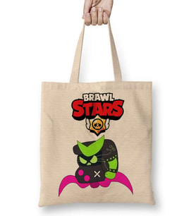 Brawl Stars Virüs 8 Bit Bez Çanta Uzun Saplı