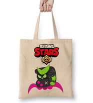 Brawl Stars Virüs 8 Bit Bez Çanta Uzun Saplı