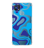 PrintiFy Oppo A15s Uyumlu Köşe Korumalı Renkli Desen Tasarımlı Şeffaf Silikon Kılıf