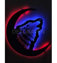 Kurt Led Işıklı Tablo