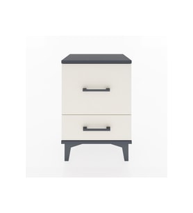Arges Komodin 2 Çekmeceli 44x30x64 Antrasit-Aytaşı