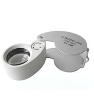 Mini 40X25Mm Takı Büyüteç Cep Büyüteç Teftiş Elmas Pullar Madeni Kontrol Lup Mg21011
