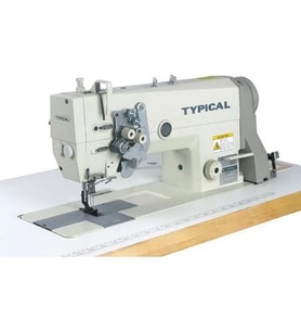 Typical GC-6845H Çift İğne Küçük Mekik İptalli Kilit Dikiş İnce ve Orta Mat İçin