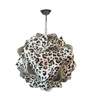Leopar Desenli Yapboz Puzzle Plastik Avize (30 Adet De-monte Plaka)