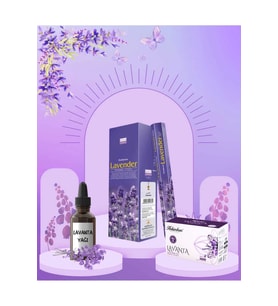 Lavanta Yağı + Lavanta Çayı + Lavanta Tütsüsü