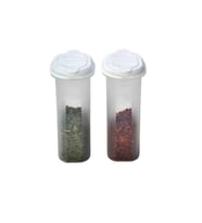 Moonstar İkili Baharatlık Tuzluk Karabiberlik Pratik Kullanım 2X200ML (Beyaz)