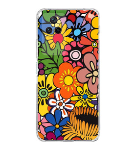 PrintiFy Xiaomi Poco F4 ile Uyumlu 1mm Slim Fit Retro Renkler 2 Baskılı Şeffaf  Kılıf