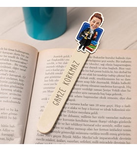 Kişiye Özel Kadın Avukat Karikatürlü Çubuk Kitap Ayracı