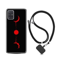 Samsung a71 A72 A73 A7 A9 2018 C7 C9 Kılıf Boyun Askılı Silikon Red Moon 1710