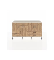 Kronos Konsol 4 Raflı 5 Çekmeceli 4 Kapaklı 176x59x99 Aytaşı-Çam