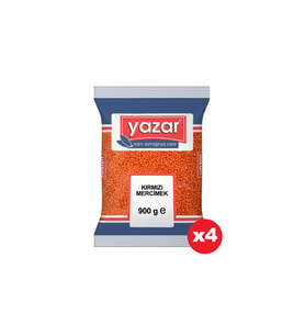 Yazar Kırmızı Mercimek 900 Gr. x 4 Adet