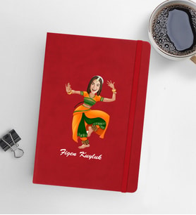 Kişiye Özel Kadın Model 13x21 Kırmızı Defter-47