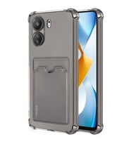 Xiaomi Redmi 13c Kılıf Kart Şeffaf Silikon - Şeffaf
