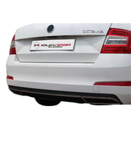 Skoda Octavia A7 Arka Difüzör Çıtası 3 Prç Krom 2013 ve Sonrası