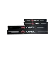 Opel Logolu Karbon Kapı Eşiği Koruyucu Bant Folyo 4'lü Set