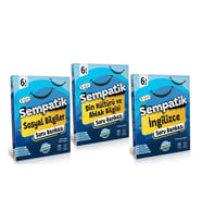 ÜNLÜLER KARMASI Sempatik 6. Sınıf Sosyal Bilgiler + Din + İngilizce Soru Bankası (3 Kitap)