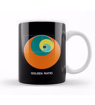 Maths And Science Golden Ratio Fibonacci Circle Kupa Bardak Porselen