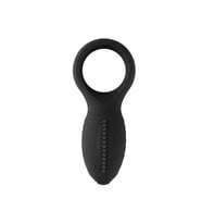 Nuo Dual Klitoral Titreşimli Penis Halkası Siyah
