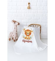 Pia Baby Premium %100 Pamuk Çift Kat Penye Bebek Battaniyesi 80x80 cm 5003-11 (Krem)