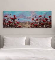 BK Gift Yatak Odası Konseptli Panorama Kanvas Tablo 100x35cm-2
